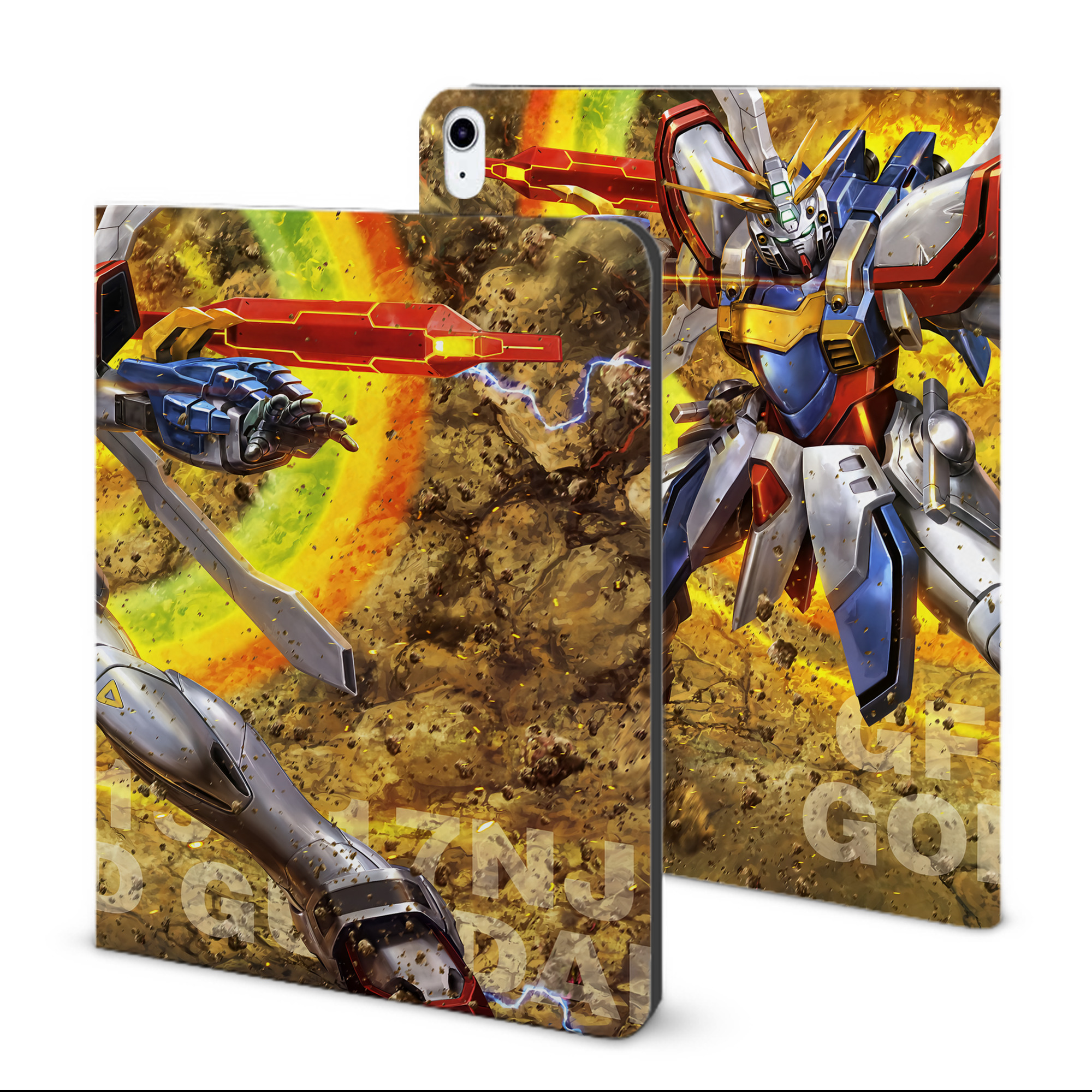 （画像用） 機動戦士ガンダム Mobile Suit Gundam IPad ケース ブック型 PUレザー TPU 耐衝撃 軽量 薄型 ペン収納なし 全面保護 IPad 各モデル対応